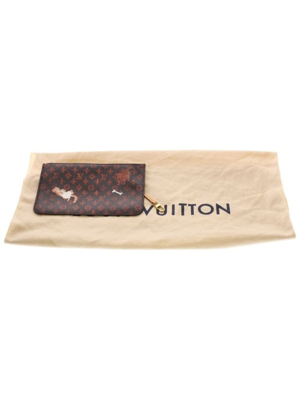 ★SOLD★ Louis Vuitton Catgram Neverfull MM Transformed Monogram Leather Hand Tote - Picture 6 of 6